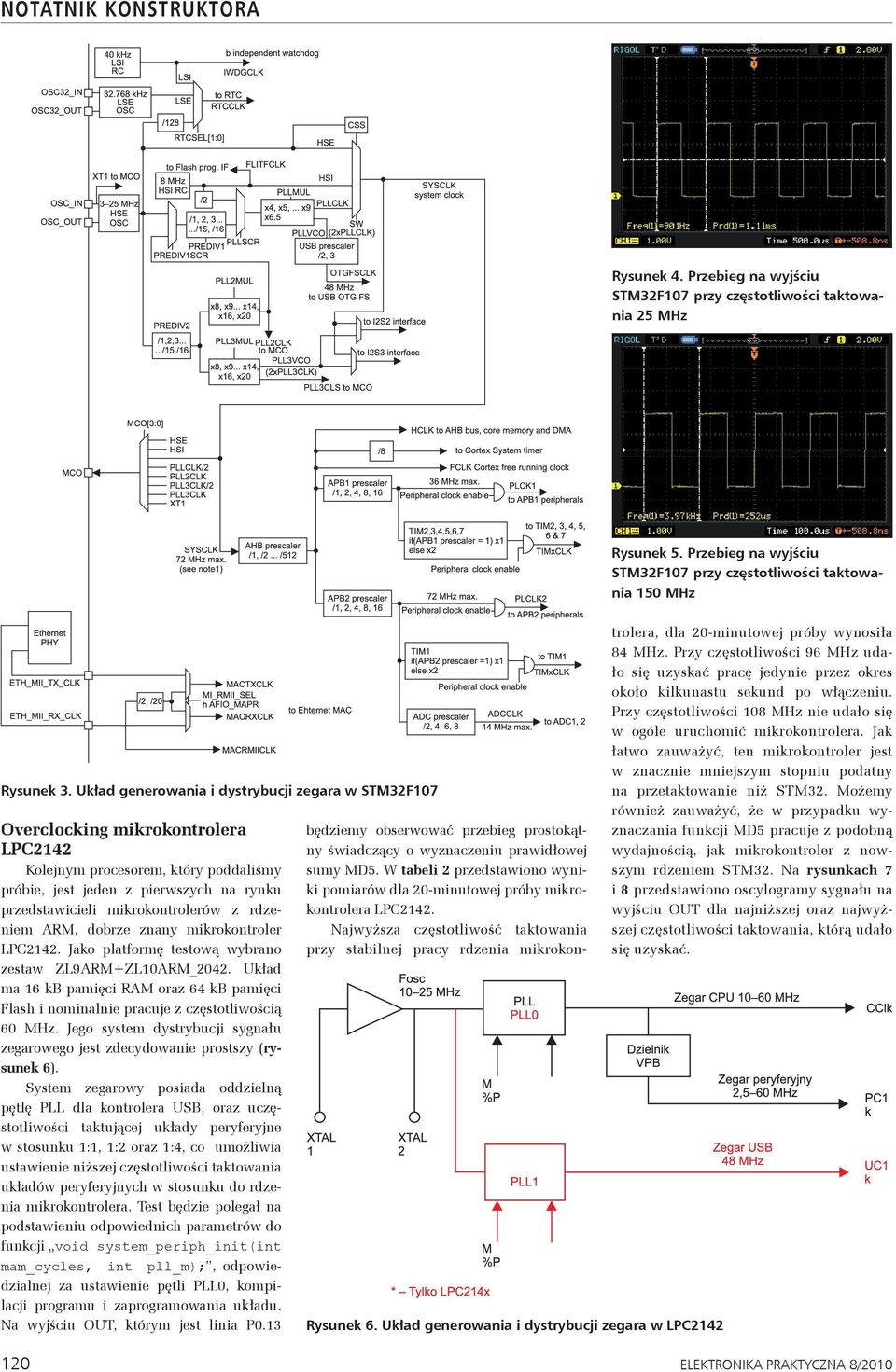 mikrokontroler LPC2142. Jako platformę testową wybrano zestaw ZL9ARM+ZL10ARM_2042. Układ ma 16 kb pamięci RAM oraz 64 kb pamięci Flash i nominalnie pracuje z częstotliwością 60 MHz.