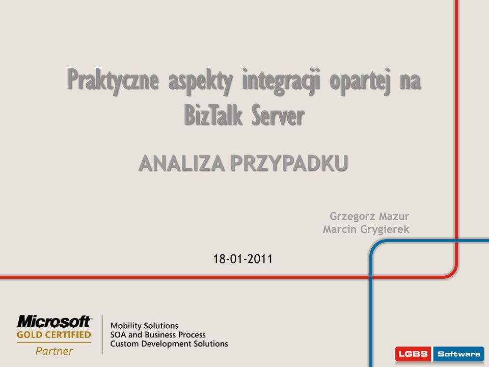 BizTalk Server ANALIZA