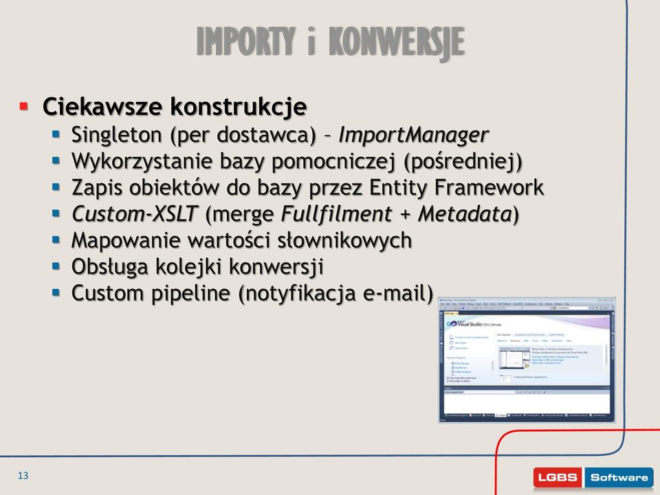 bazy przez Entity Framework Custom-XSLT (merge Fullfilment + Metadata)