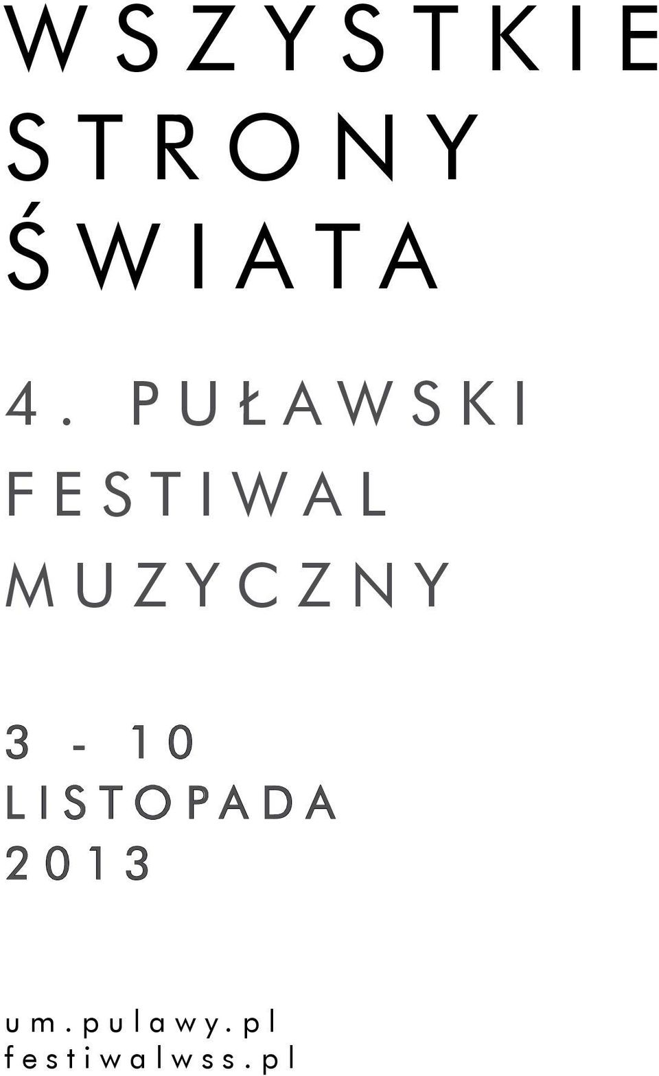 MUZYCZNY 3-10 LISTOPADA