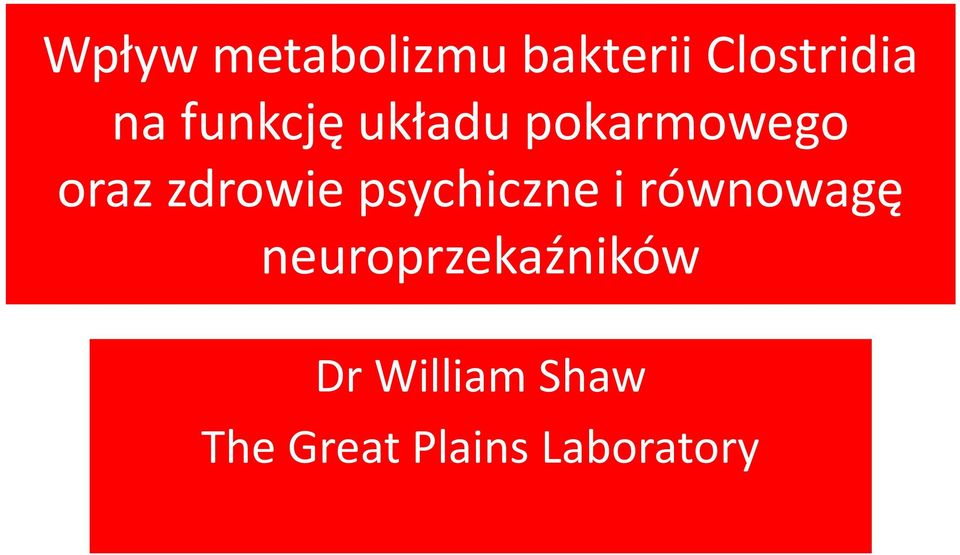 psychiczne i równowagę neuroprzekaźników