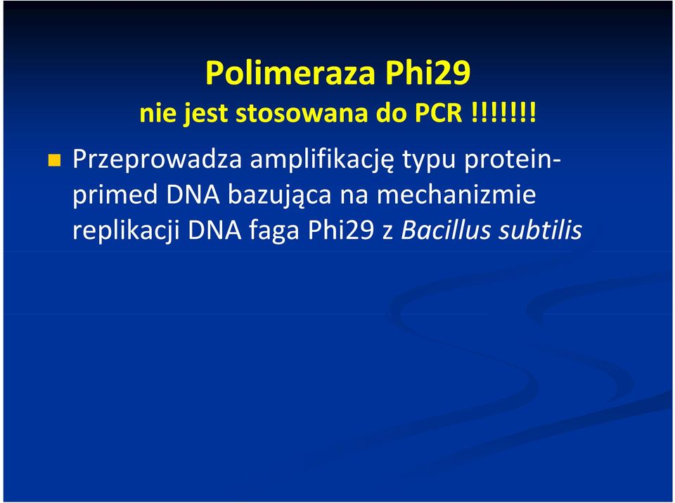 protein primed ddna bazująca na