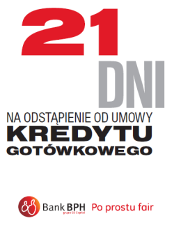 półroczu `12) 21 dni na odstąpienie od umowy kredytowej Kluczowe wskaźniki marki Badanie kondycji finansowej Brak ukrytych opłat Pierwszy wymieniony bank Rozważany bank Bank, który gra fair Bank,