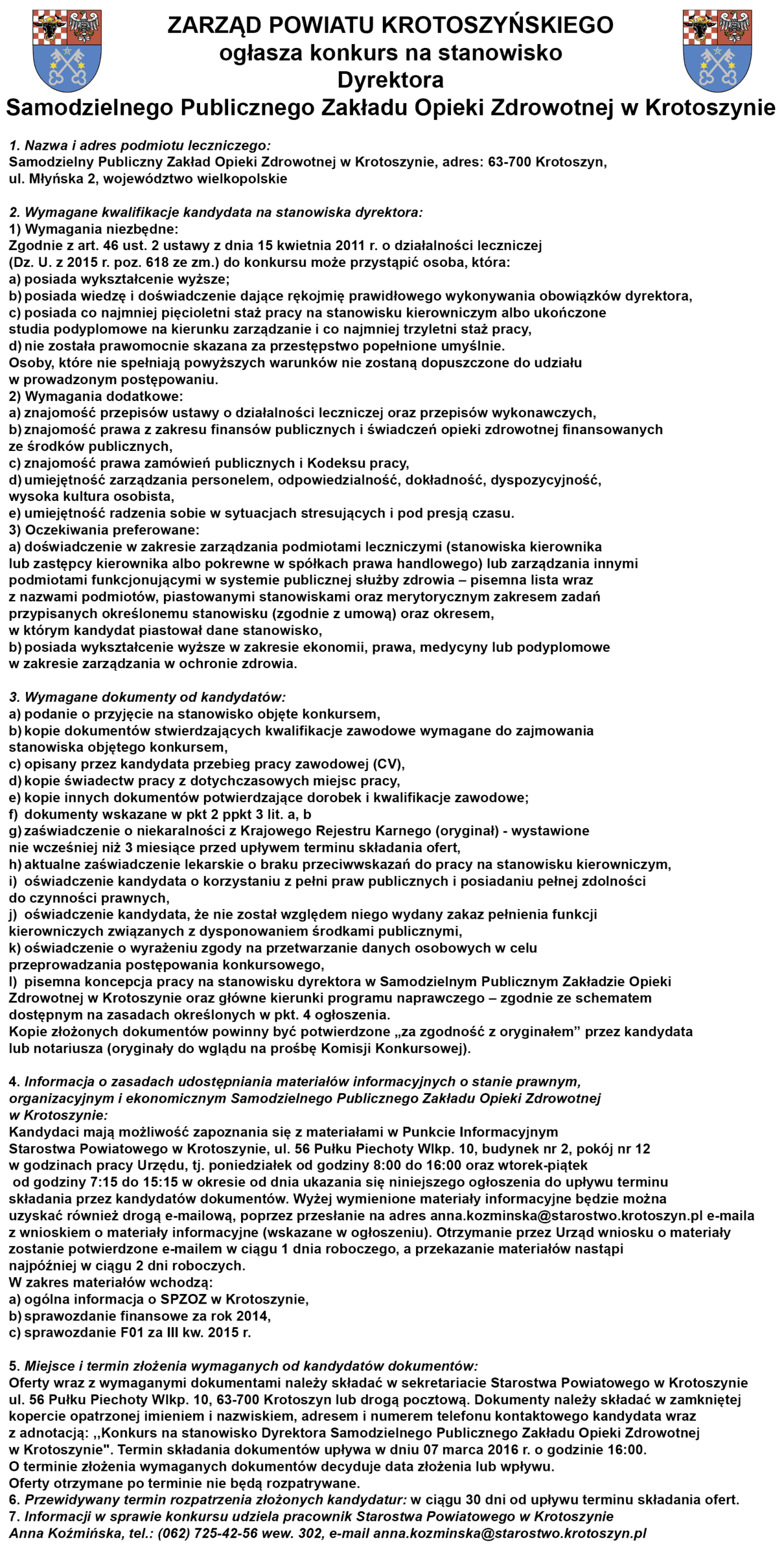 14 Służba Zdrowia WTOREK, 9 lutego 2016 KROTOSZYN Materace dla Zakładu Opieki Paliatywnej W czwartek, 4 lutego, w Zakładzie Opieki Paliatywnej w Krotoszynie zaprezentowano efekty zbiórki publicznej i