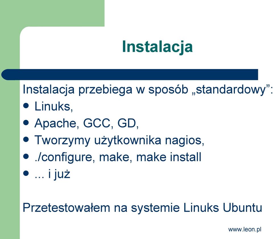 użytkownika nagios,.