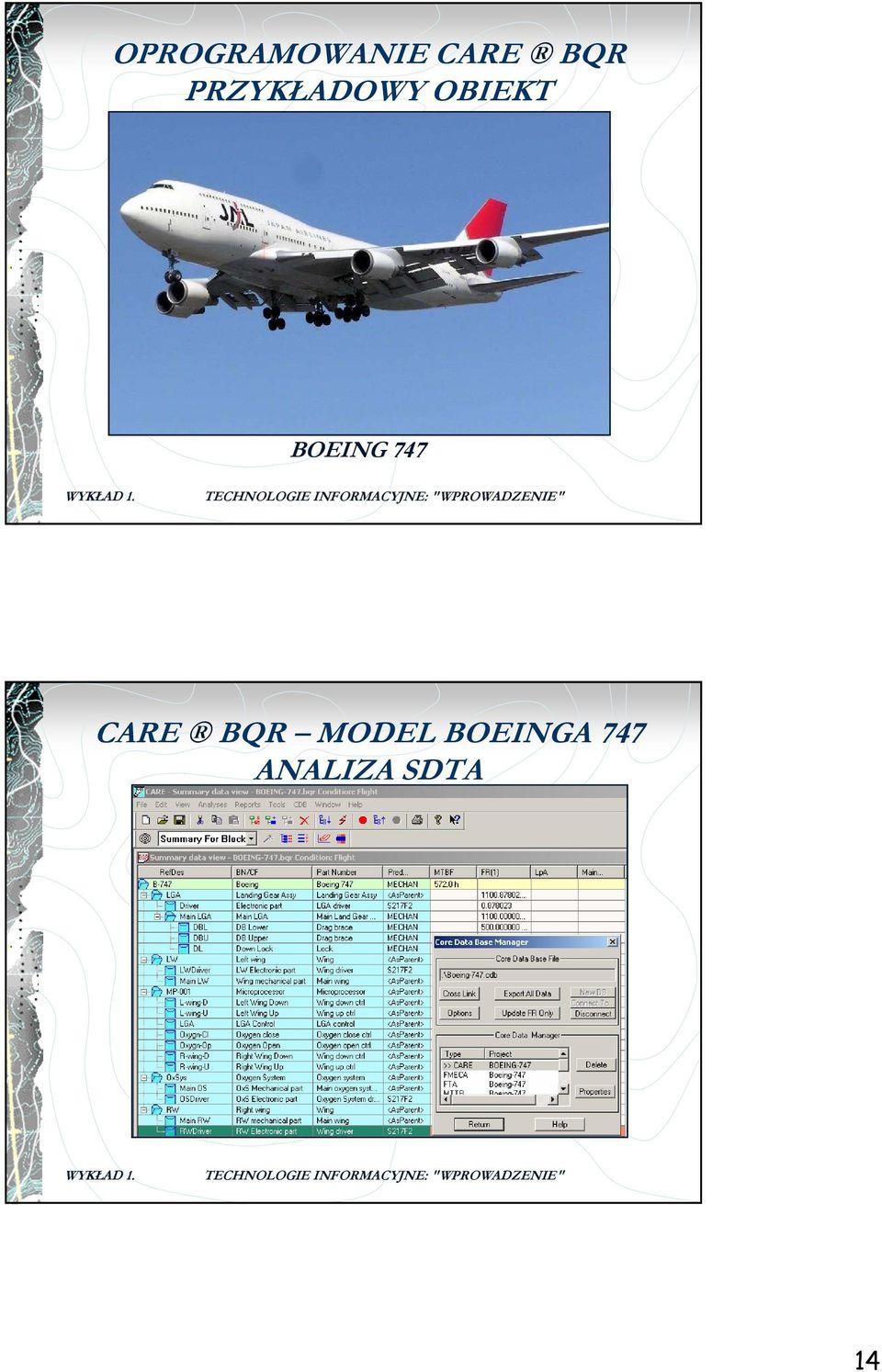 BOEING 747 CARE BQR