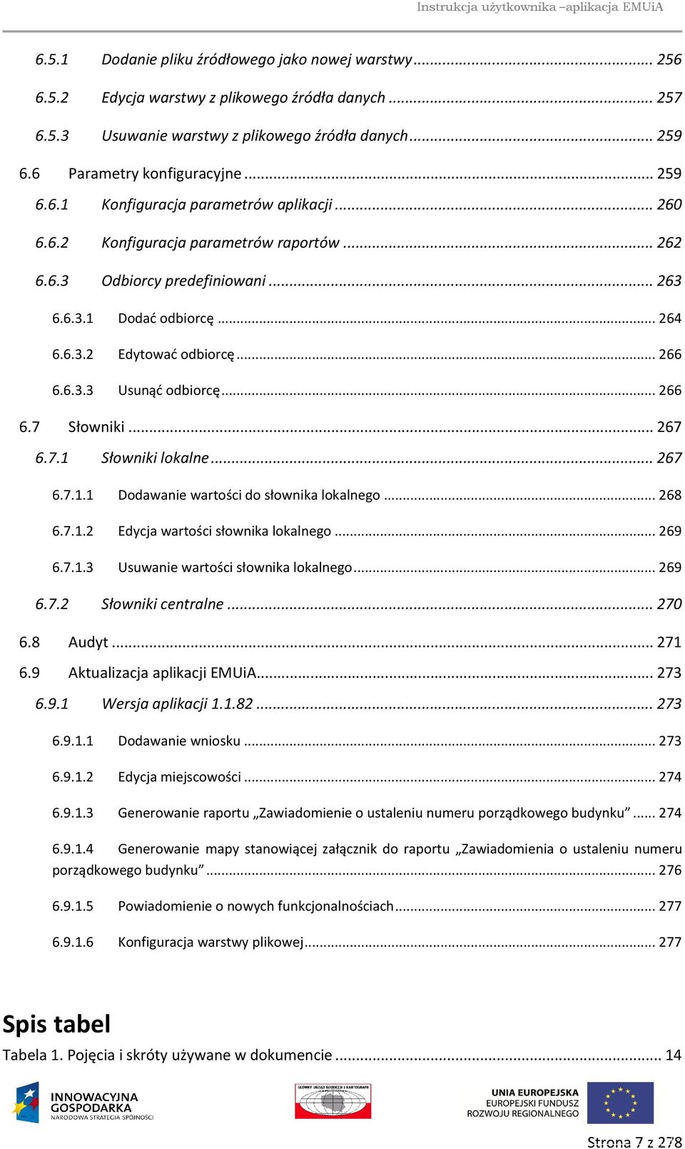 6.3.3 Usunąć odbiorcę... 266 6.7 Słowniki... 267 6.7.1 Słowniki lokalne... 267 6.7.1.1 Dodawanie wartości do słownika lokalnego... 268 6.7.1.2 Edycja wartości słownika lokalnego... 269 6.7.1.3 Usuwanie wartości słownika lokalnego.