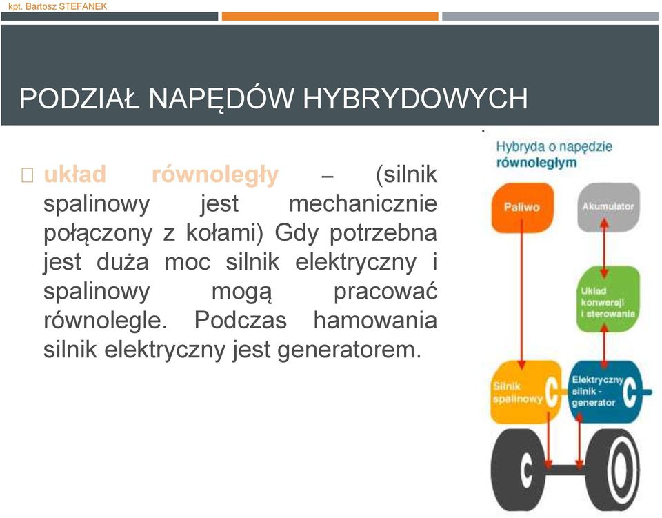 potrzebna jest duża moc silnik elektryczny i spalinowy mogą