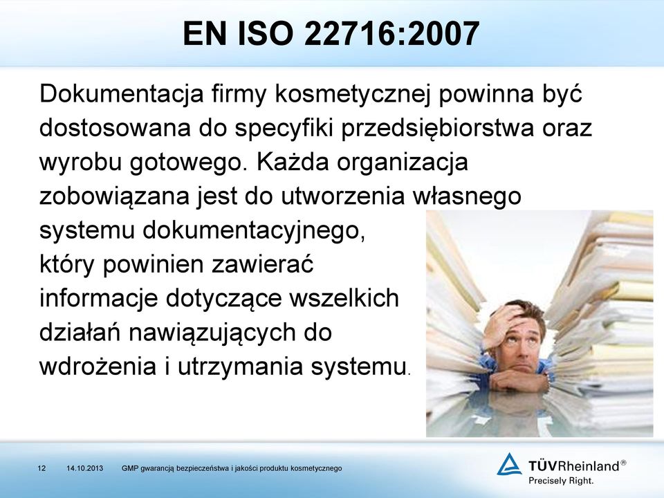 Każda organizacja zobowiązana jest do utworzenia własnego systemu