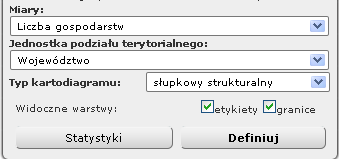 Jednostka podziału terytorialnego: Województwo Typ kartodiagramu: