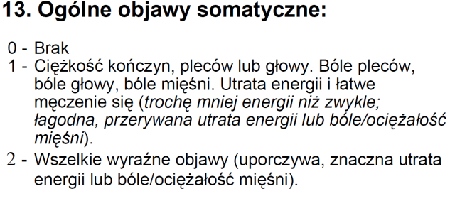 % nawrowtów Objawy rezydualne a nawrotowość depresji *Item 13 (ogólne objawy somatyczne) HAM-D 17.