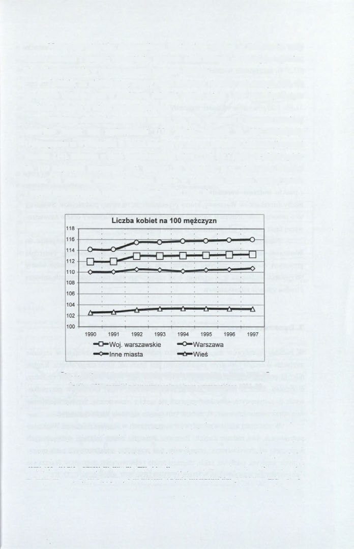 Negatywne zjawiska demograficzne występujące obecnie w Warszawie: stały spadek ludności i gęstości zaludnienia, malejąca stopa urodzeń i wzrastająca zgonów, stanowią zagrożenia w postaci zaburzeń