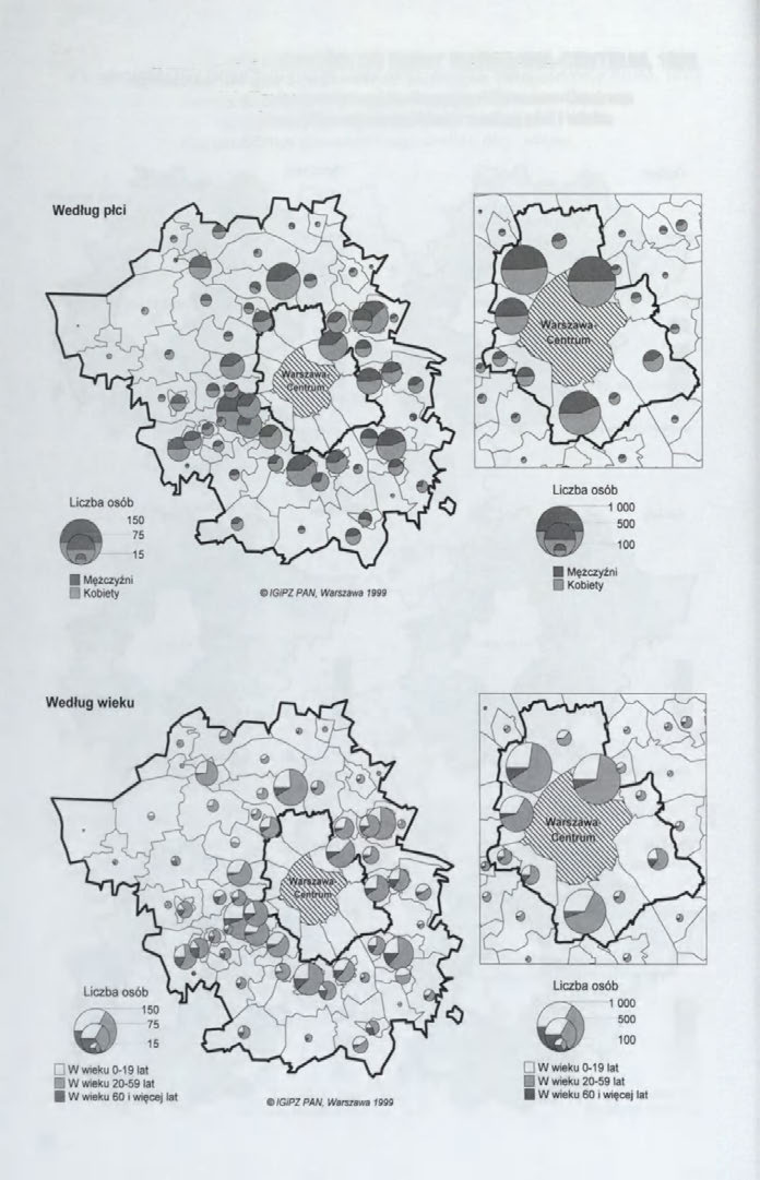 1.2. MIGRACJE LUDNOŚCI DO GMINY WARSZAWA-CENTRUM, 1995 1.2.1. Napływy