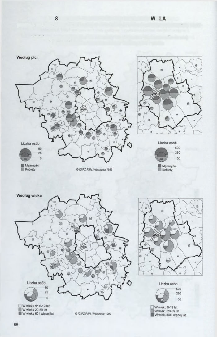 1.5. MIGRACJE LUDNOŚCI DO DZIELNICY PRAGA-POŁUDNIE (GMINA WARSZAWA-CENTRUM) Z WOJEWÓDZTWA WARSZAWSKIEGO, 1995 1.