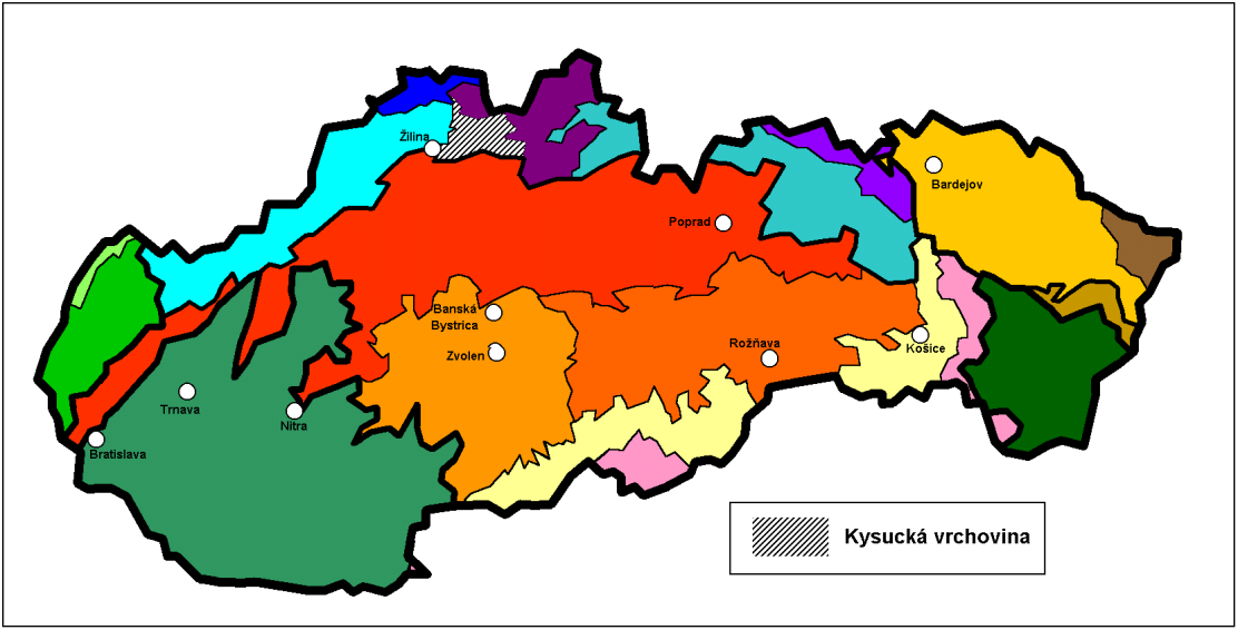 Góry Kisuckie Pasmo w rejonie Kysuc na