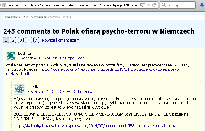 13 A niespełna 10 godzin wcześniej przed publikacją tego