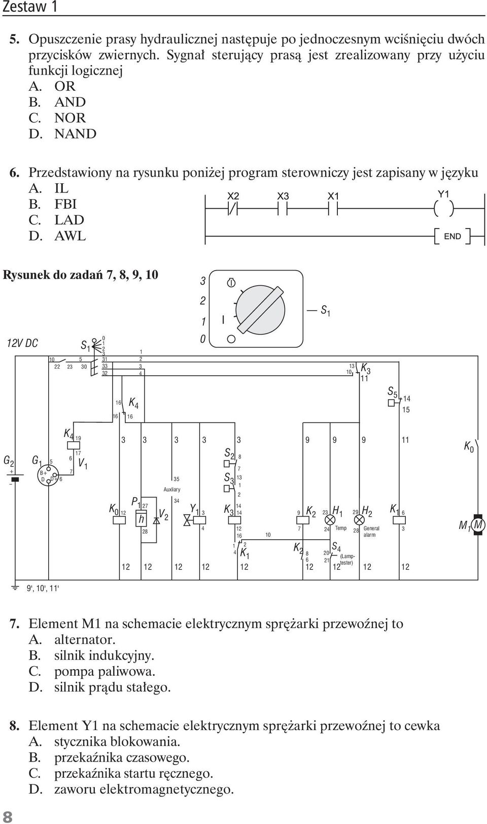 AWL Rysunek do zada 7, 8, 9, 10 3 12V DC 10 22 23 5 S 1 30 0 1 2 3 31 33 32 1 2 3 4 2 1 0 S 1 13 10 K 3 11 16 16 K 4 16 S 5 14 15 G 2 G 1 + K 4 19 3 3 3 3 3 17 S 6 2 8 5 V 1 7 B+ 7 D D+ 6 35 S 13 3 1