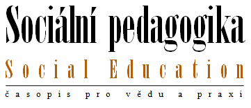 Periodicita: polročná Vydavateľ: Pedagogická fakulta Univerzity Karlovy v Praze ISSN 1804-7106 Názov časopisu: Sociální pedagogika/social Education:časopis pro vědu a praxi http://soced.