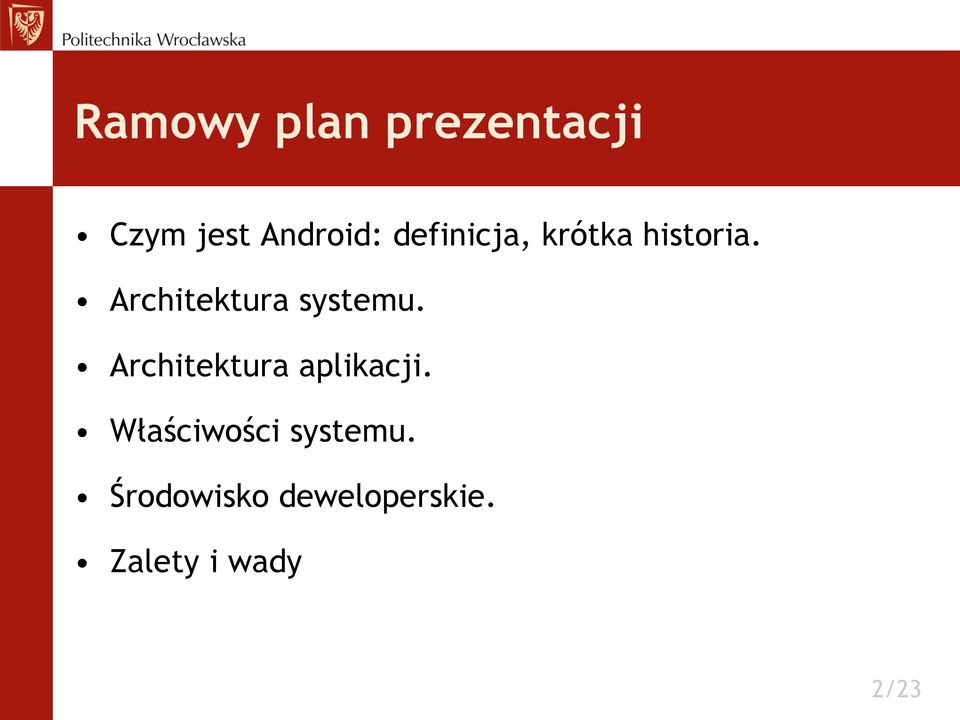 Architektura systemu. Architektura aplikacji.