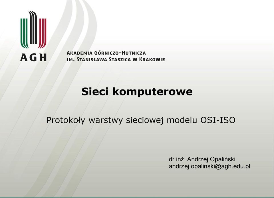 OSI-ISO dr inż.