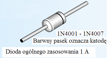 Przykład. Wyznaczyć wartość napięcia U 1 przy którym dioda krzemowa D zacznie przewodzić. Rozw.