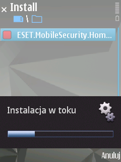 1. Instalacj a programu ESET Mobile Security 1.