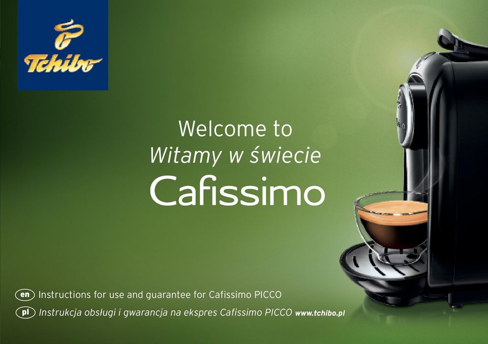 Cafissimo PICCO Instrukcja obsługi i