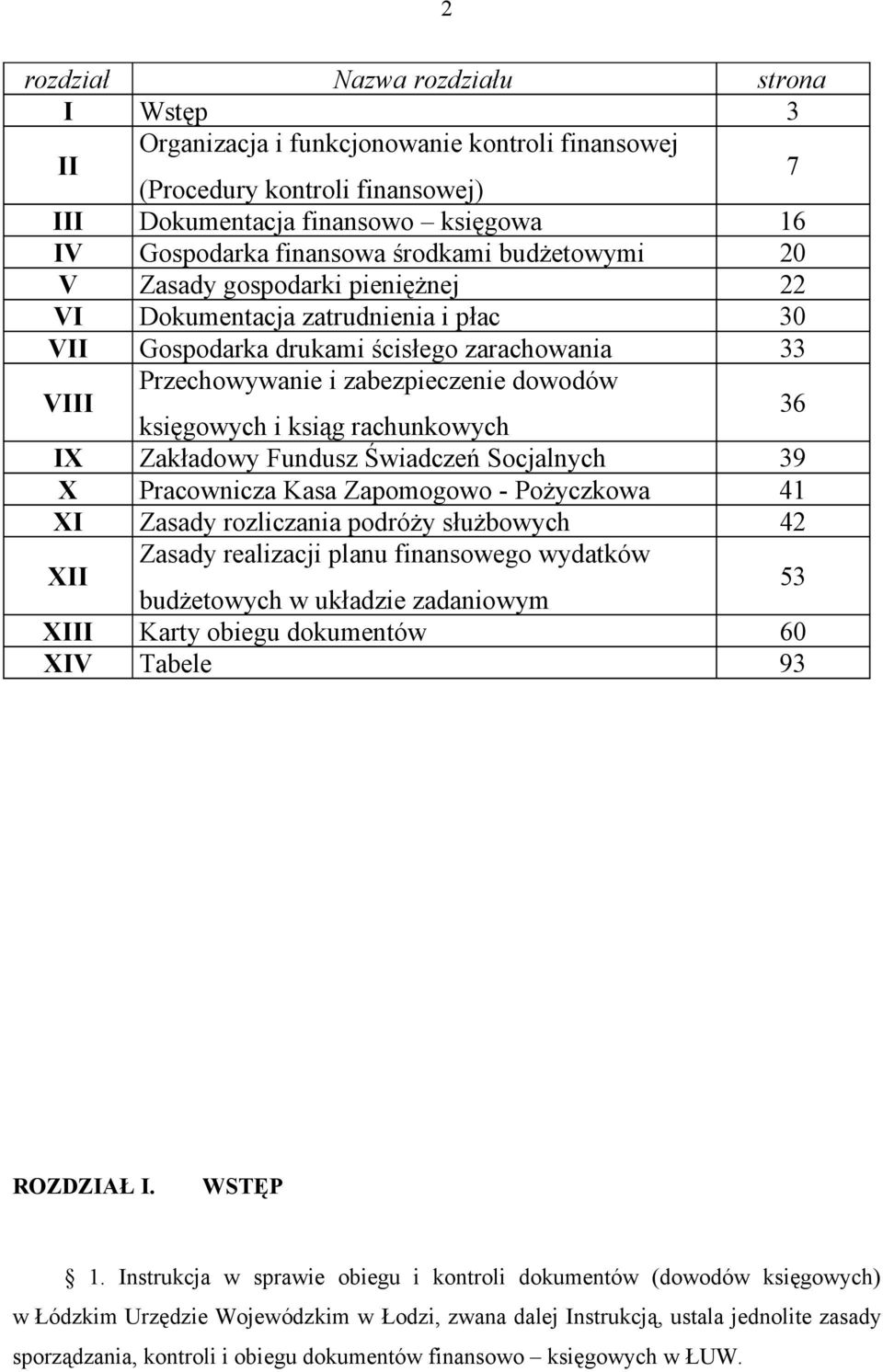 księgowych i ksiąg rachunkowych 36 IX Zakładowy Fundusz Świadczeń Socjalnych 39 X Pracownicza Kasa Zapomogowo - Pożyczkowa 41 XI Zasady rozliczania podróży służbowych 42 XII Zasady realizacji planu