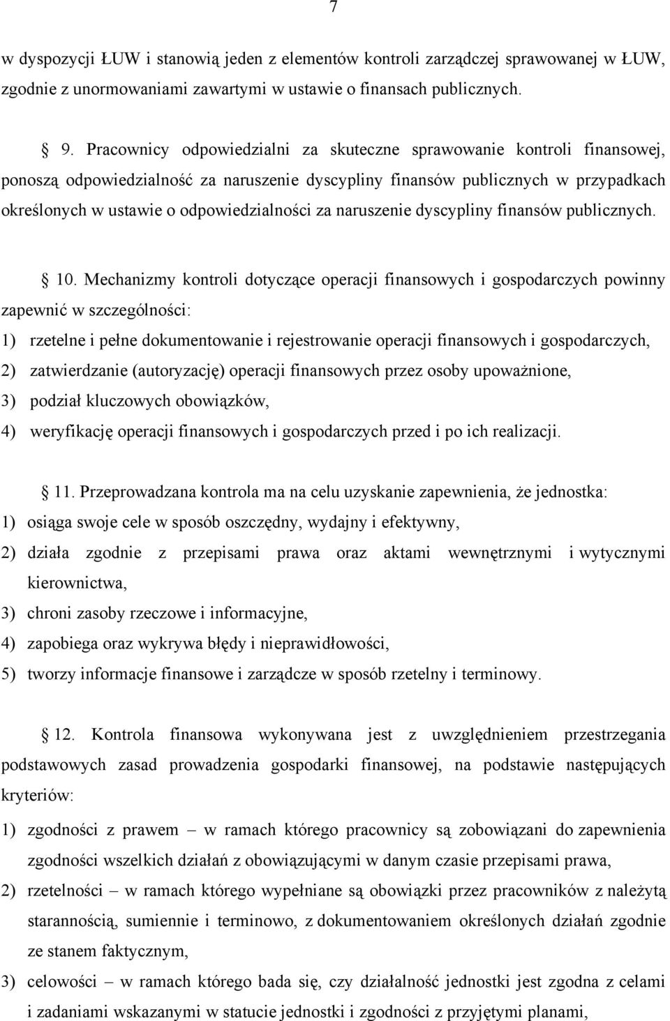 za naruszenie dyscypliny finansów publicznych. 10.