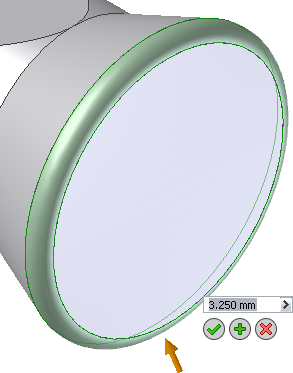 Techniki modelowania 3D Zaokrąglenie / zaokrąglenie zmienne tworzy gładkie