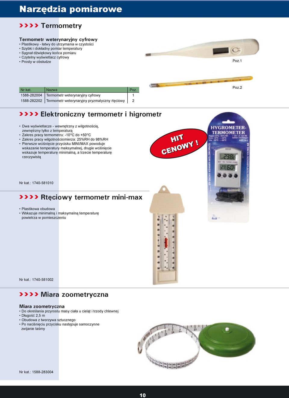 2 Elektroniczny termometr i higrometr Dwa wyświetlacze - wewnętrzny z wilgotnością, zewnętrzny tylko z temperaturą Zakres pracy termometru: -10 O C do +50 O C Zakres pracy wilgotnościomierza: 25%RH