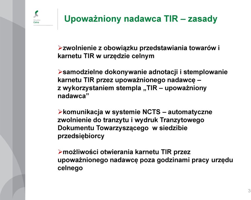 nadawca komunikacja w systemie NCTS automatyczne zwolnienie do tranzytu i wydruk Tranzytowego Dokumentu Towarzyszącego w