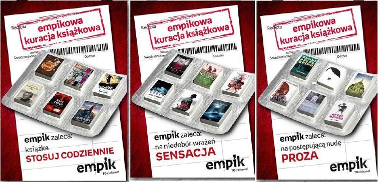 Książka stosuj codziennie Kampania promująca czytelnictwo odwołująca się do retoryki
