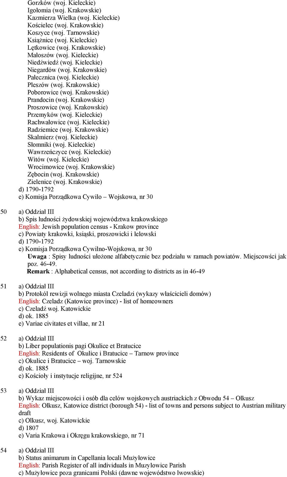 Krakowskie) Proszowice (woj. Krakowskie) Przemyków (woj. Kieleckie) Rachwałowice (woj. Kieleckie) Radziemice (woj. Krakowskie) Skalmierz (woj. Kieleckie) Słomniki (woj. Kieleckie) Wawrzeńczyce (woj.