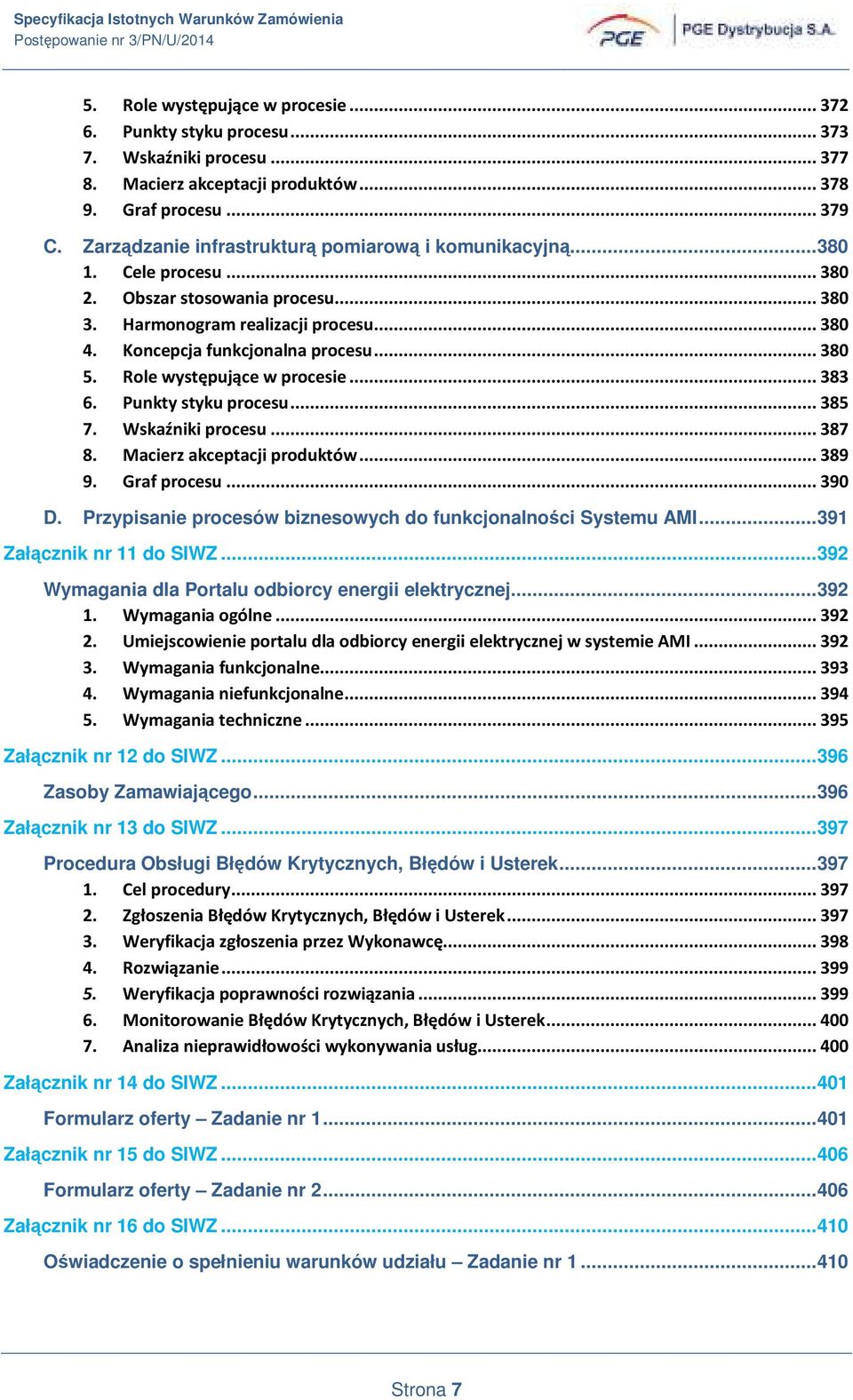 Koncepcja funkcjonalna procesu... 380 5. Role występujące w procesie... 383 6. Punkty styku procesu... 385 7. Wskaźniki procesu... 387 8. Macierz akceptacji produktów... 389 9. Graf procesu... 390 D.