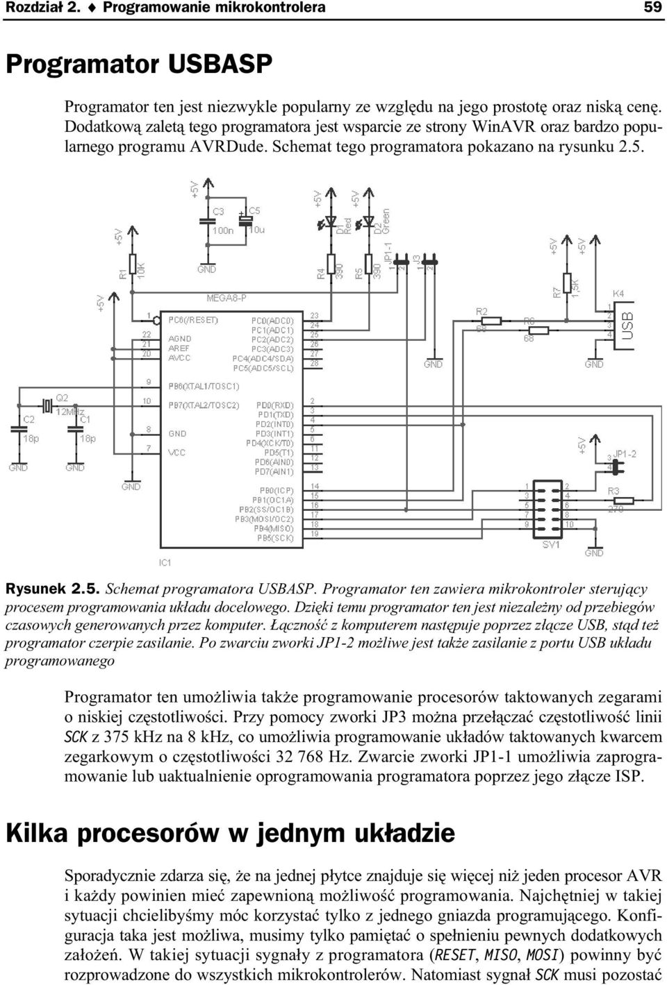 Programator ten zawiera mikrokontroler steruj cy procesem programowania uk adu docelowego. Dzi ki temu programator ten jest niezale ny od przebiegów czasowych generowanych przez komputer.