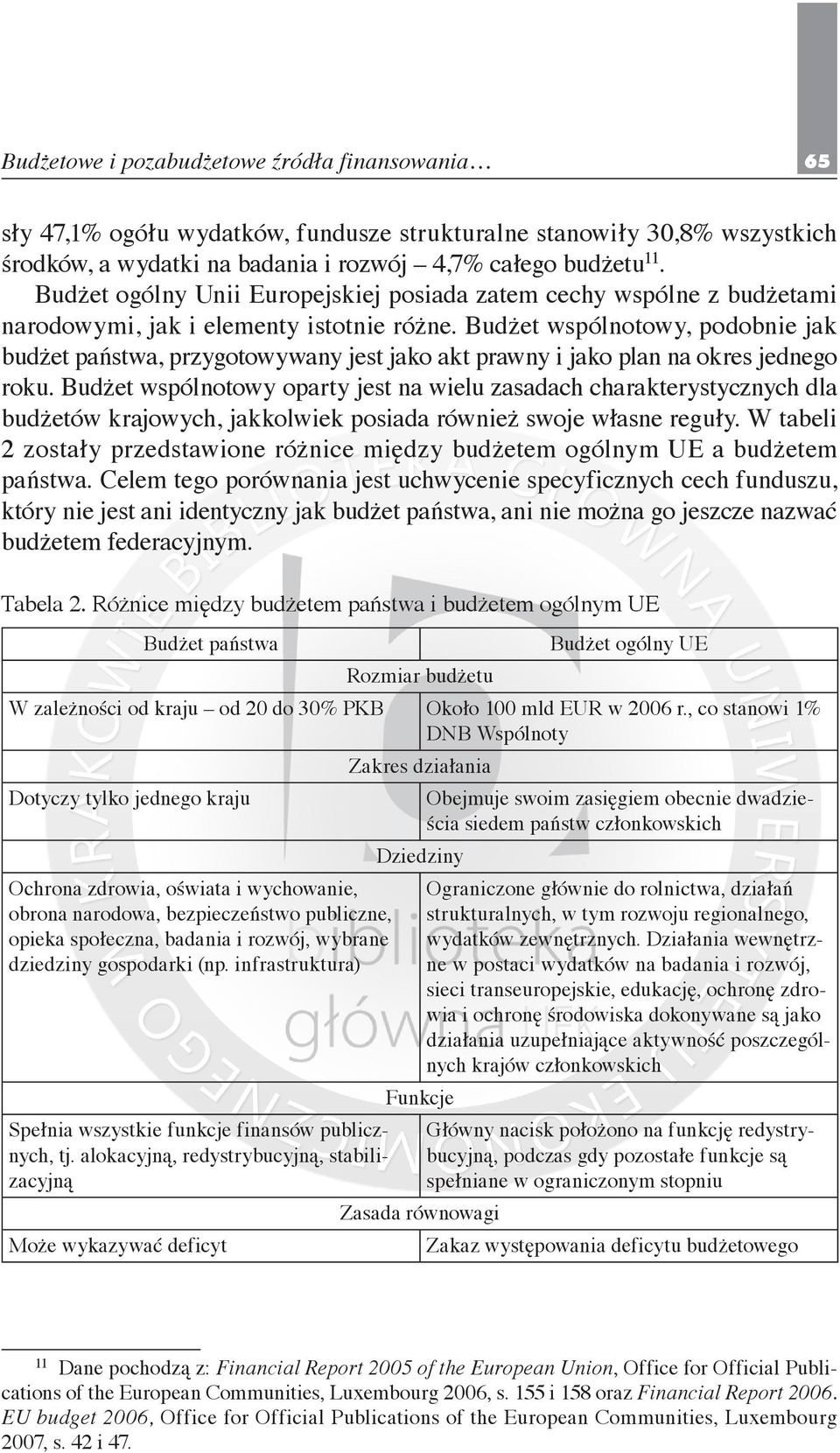 Budżet wspólnotowy, podobnie jak budżet państwa, przygotowywany jest jako akt prawny i jako plan na okres jednego roku.