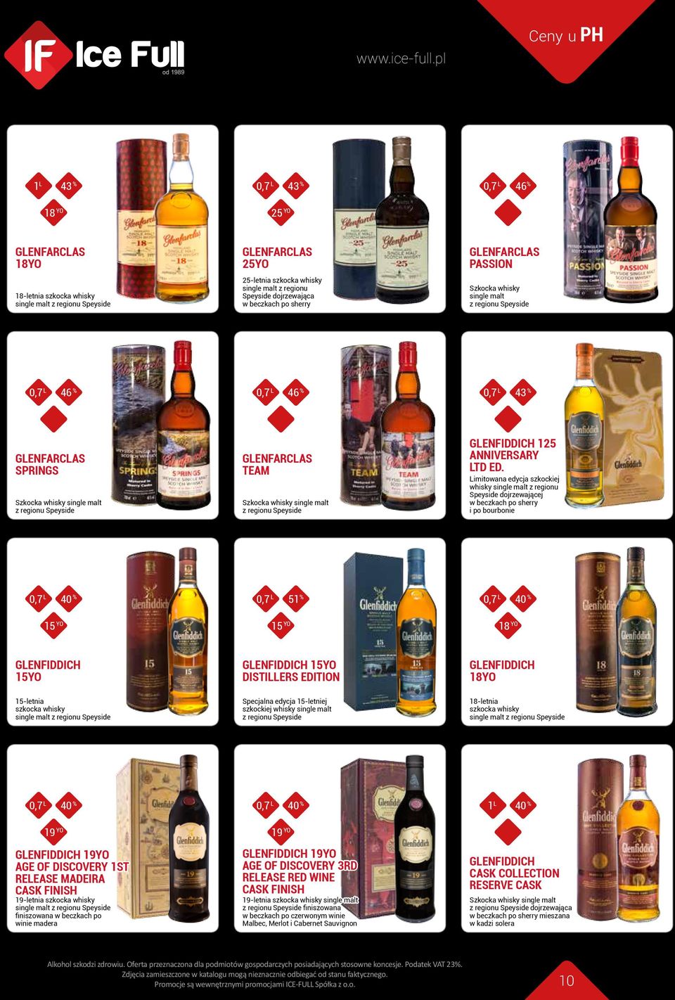 Limitowana edycja szkockiej whisky z regionu Speyside dojrzewającej w beczkach po sherry i po bourbonie 0,7 L 51 % 15 YO 15 YO 18 YO GLENFIDDICH 15YO GLENFIDDICH 15YO DISTILLERS EDITION GLENFIDDICH