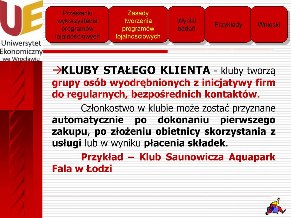 Członkostwo w klubie może zostać przyznane automatycznie po dokonaniu pierwszego