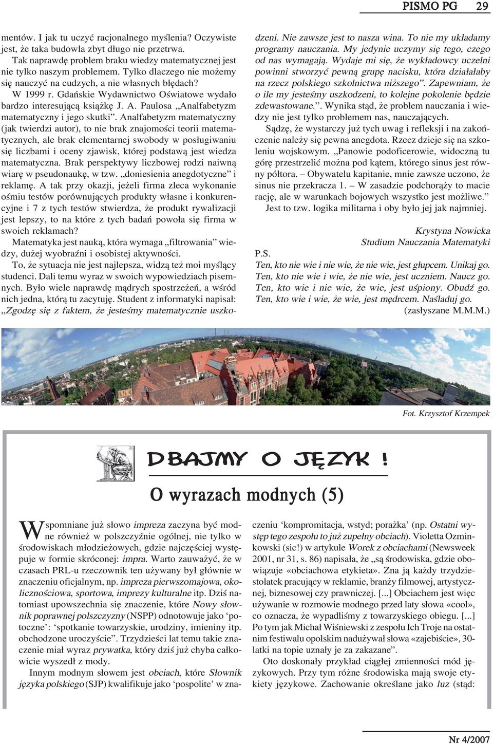 Paulosa Analfabetyzm matematyczny i jego skutki.