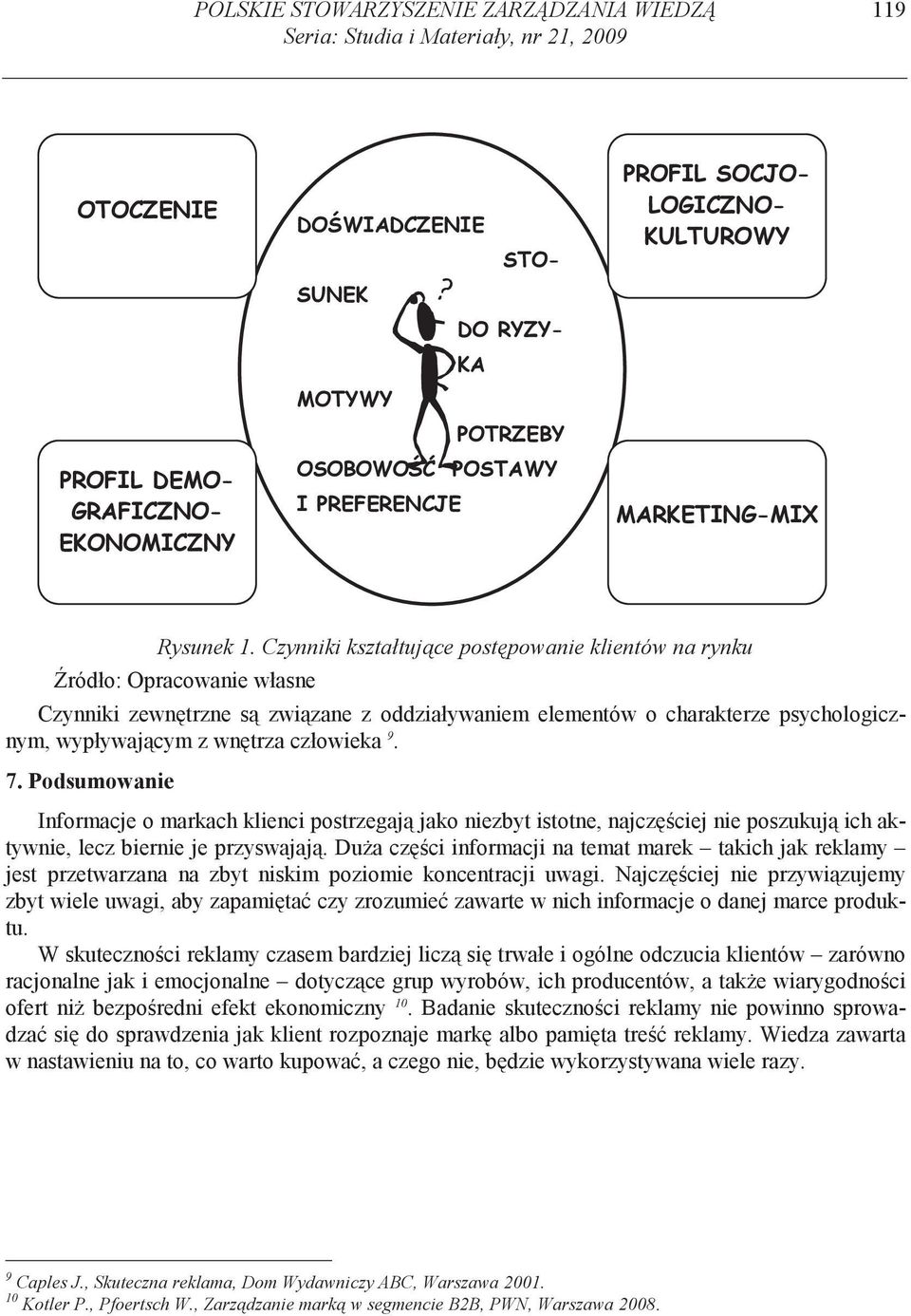 Podsumowanie Informacje o markach klienci postrzegaj jako niezbyt istotne, najczciej nie poszukuj ich aktywnie, lecz biernie je przyswajaj.