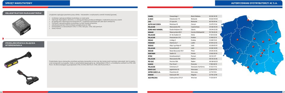 komputera PC, urządzenie wykrywane jest jako dysk zewnętrzny możliwość zgrywania plików oscyloskopu na dysk twardy komputera wbudowana pamięć 2GB (możliwość powiększenia do 4GB) kompatybilny ze