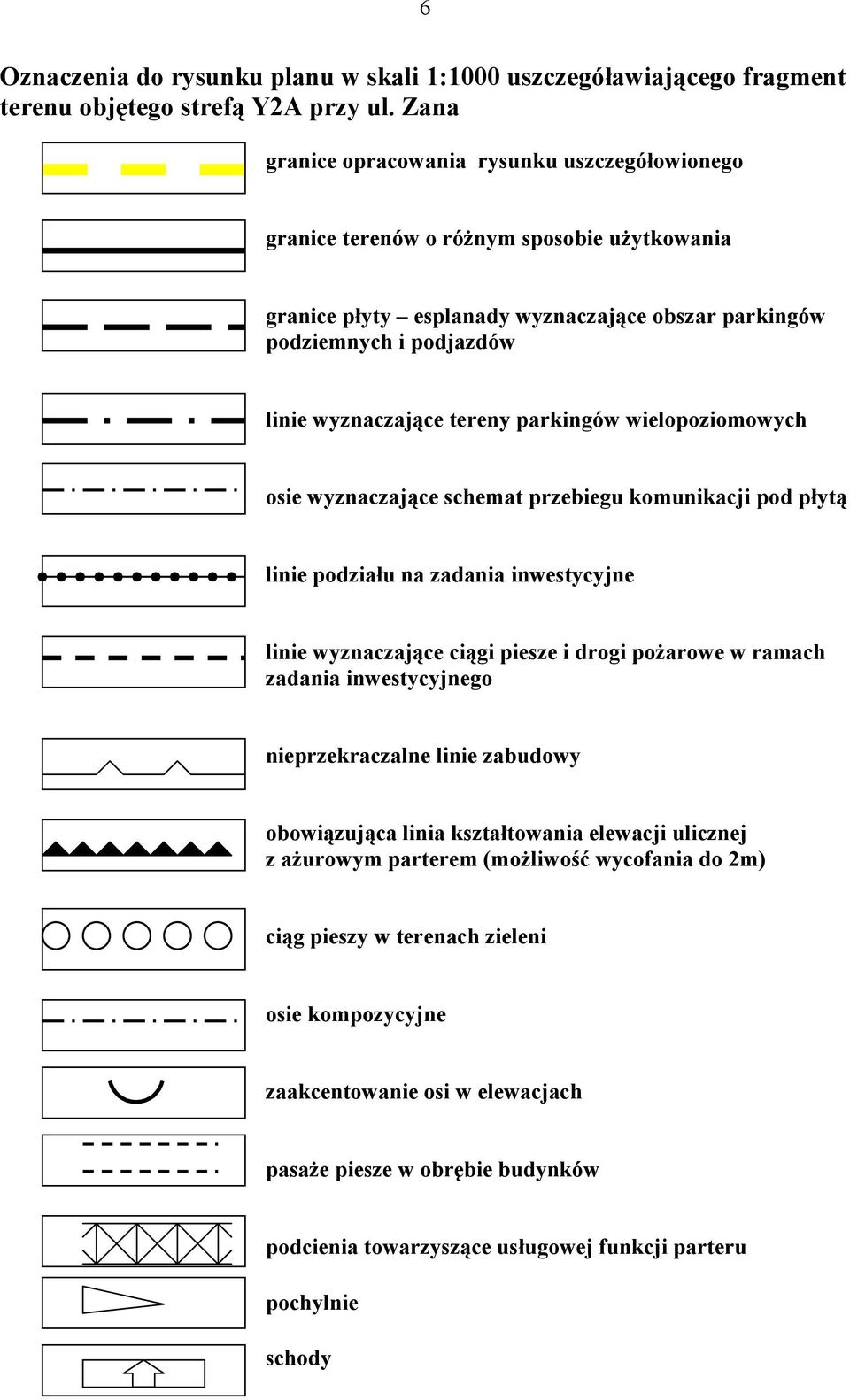 tereny parkingów wielopoziomowych osie wyznaczające schemat przebiegu komunikacji pod płytą linie podziału na zadania inwestycyjne linie wyznaczające ciągi piesze i drogi pożarowe w ramach zadania