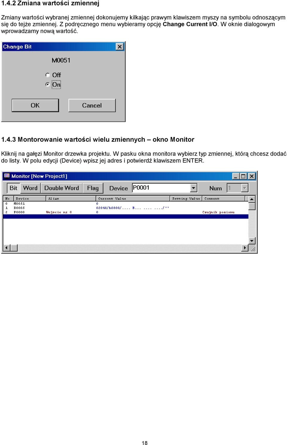 W oknie dialogowym wprowadzamy nową wartość..4.