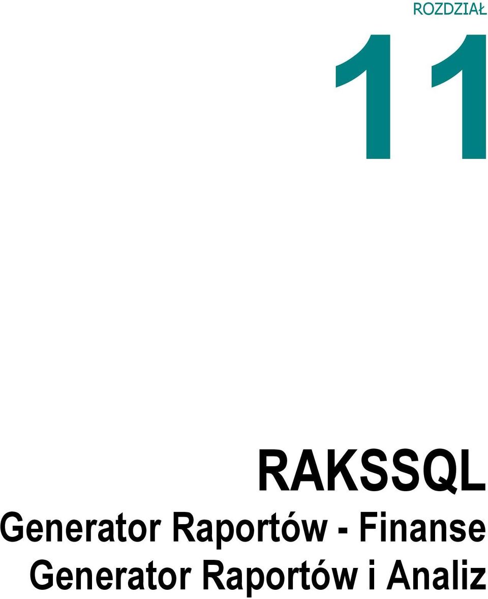 Raportów - Finanse