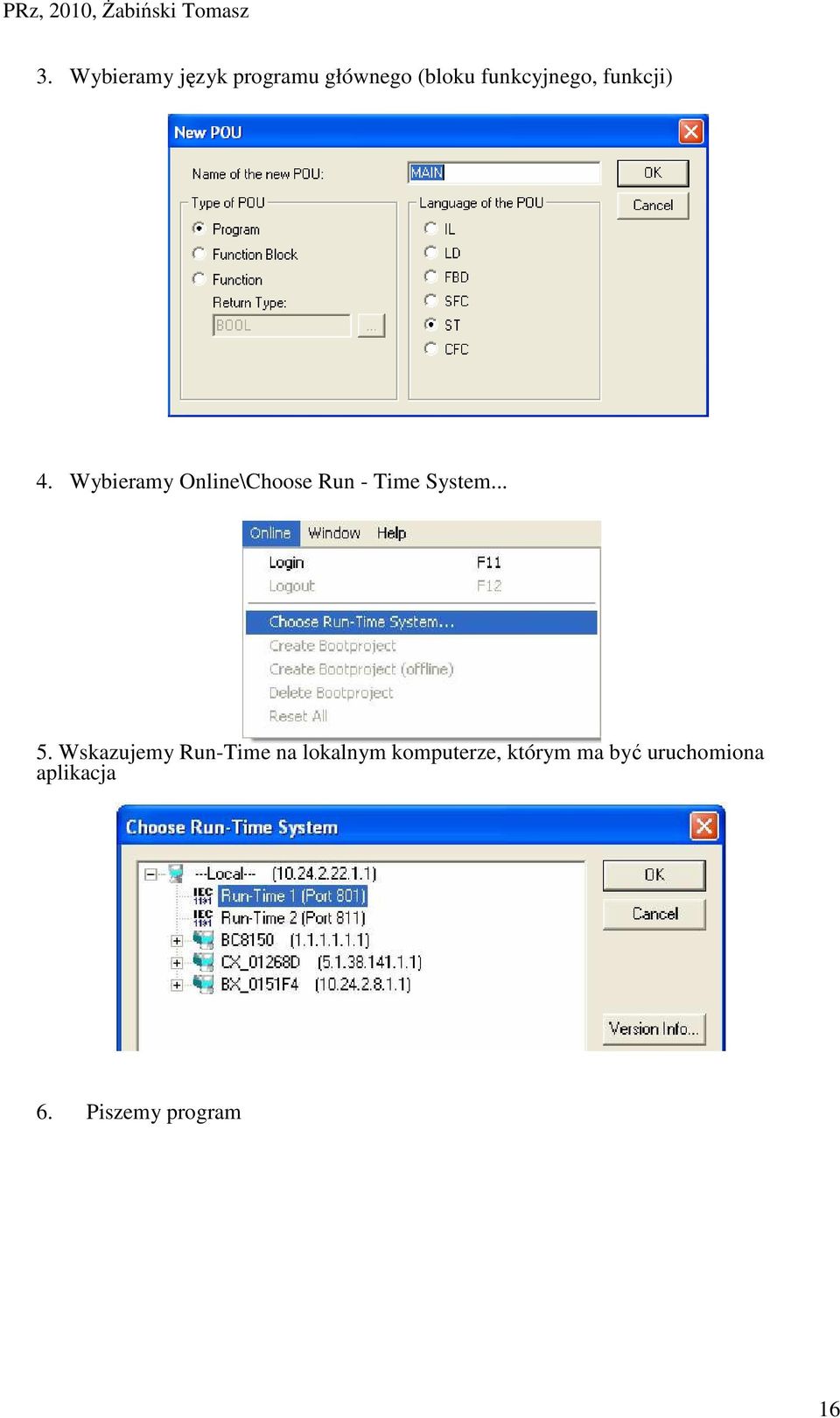 Wybieramy Online\Choose Run - Time System... 5.