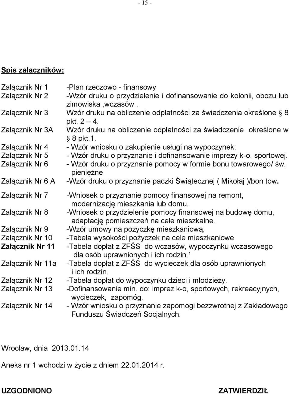 Załącznik Nr 4 - Wzór wniosku o zakupienie usługi na wypoczynek. Załącznik Nr 5 - Wzór druku o przyznanie i dofinansowanie imprezy k-o, sportowej.