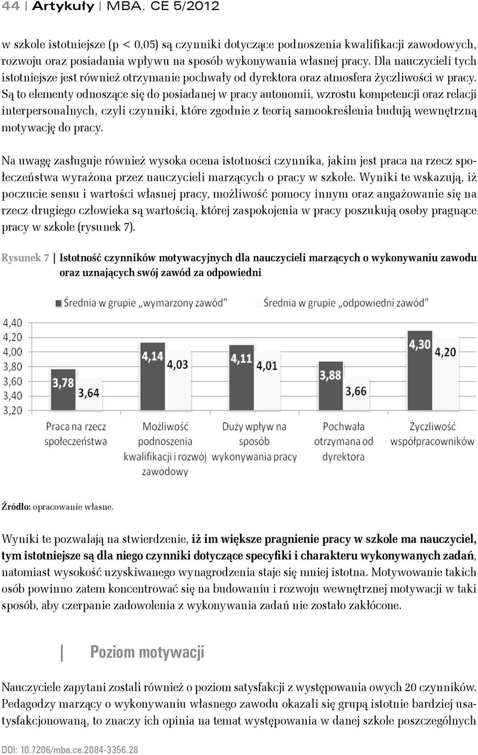 Są to elementy odnoszące się do posiadanej w pracy autonomii, wzrostu kompetencji oraz relacji interpersonalnych, czyli czynniki, które zgodnie z teorią samookreślenia budują wewnętrzną motywację do