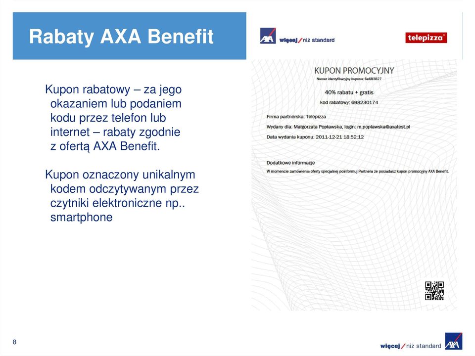 z ofertą AXA Benefit.