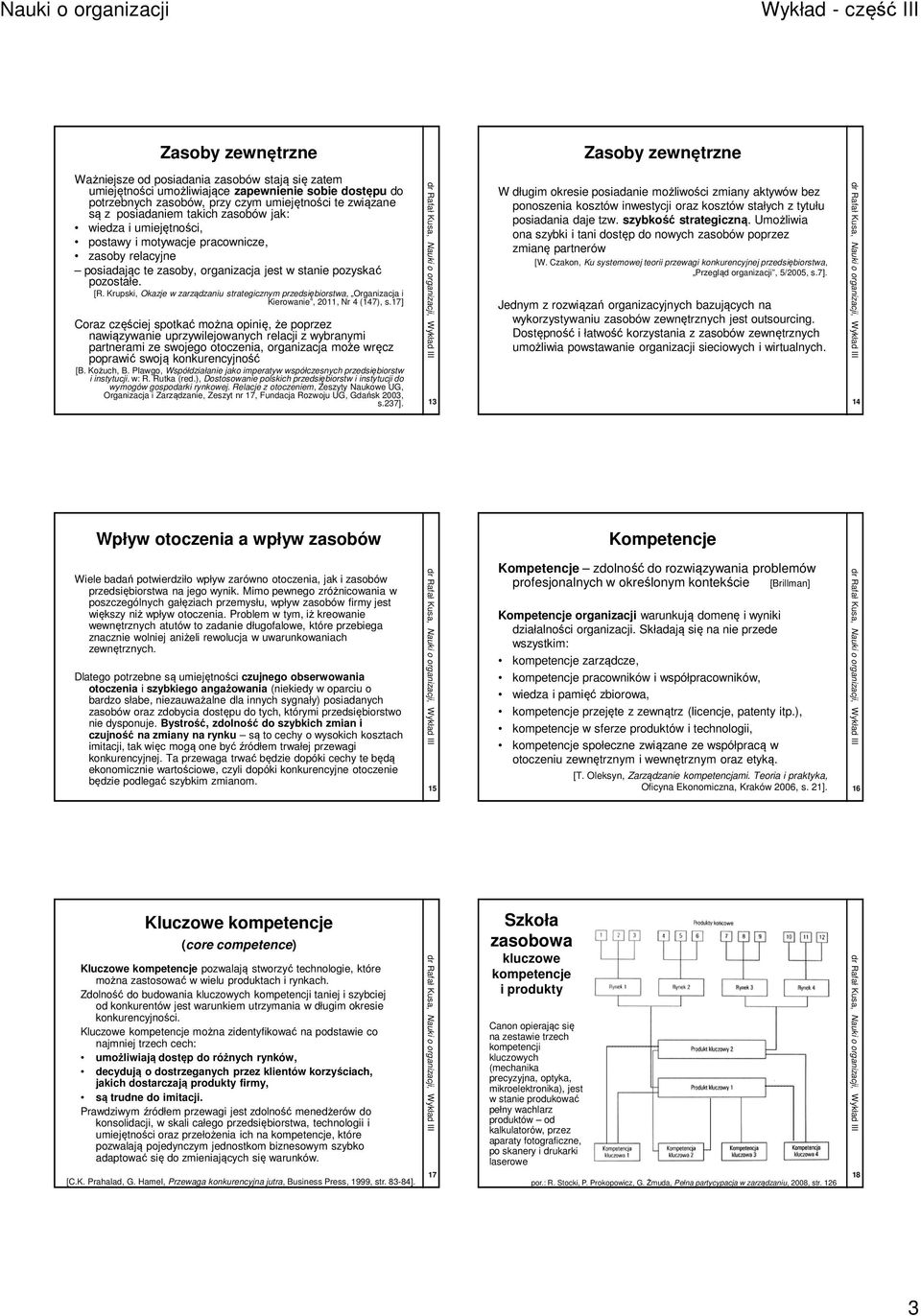 Krupski, Okazje w zarządzaniu strategicznym przedsiębiorstwa, Organizacja i Kierowanie, 2011, Nr 4 (147), s.